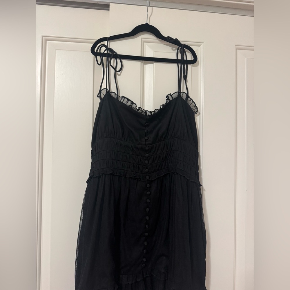 Black majorelle mini dress